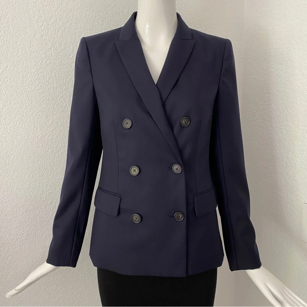 J. Crew super 120's double breasted jacket